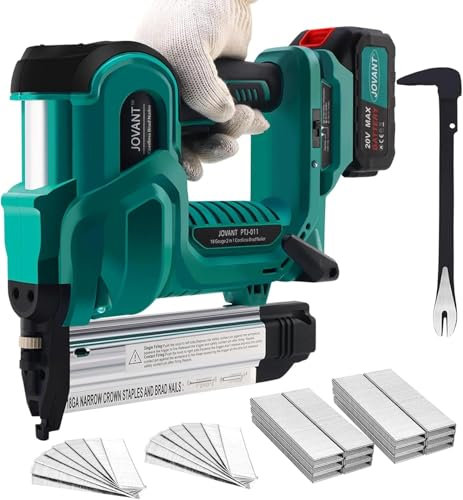 Brad Nailer, elektrische Nagelpistole mit 2240pcs 18 GA Nägel/Hefte Nagelzieher, 2 in 1 Nagelpistole Batterie angetrieben mit 20V 1.4.0A Batterie für Heimwerker