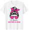 Cancer du Sein Octobre Rose Ruban Femme En Octobre On Porte T-Shirt