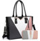 Miss Lulu Sac à Main Femme en Cuir PU - Cabas Bandoulière Multicolore en Simili Cuir， Idéal pour l'École, le Travail et l'Usage Quotidien