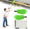 2-in-1 Gutter Cleaning Tools,8 Pole Gutter Cleaning Brush Roofing Tool,Extendable Gutter Cleaning Brush Tools,310CM Telescopic Gutter Cleaner for Cleaning Leaves Debris Window & Gutter