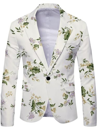 PANVER Abito Giacca Uomo Vestibilità Regolare Moda Casual Abito Da Uomo Banchetto Partito Classico Abito A Maniche Lunghe Da Uomo Leggero Tendenze Comodo Abito Da Uomo X-32 XXL