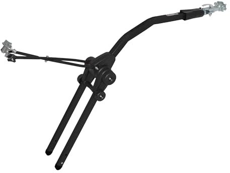 Peruzzo - Barre Trail Angel Noire Assemblée - Système d'accroche vélo enfant - Sécurité et stabilité optimales - Compatible roues 10'' à 20'' - Tubes de selles 31,8 mm max - Poids enfant jusqu'à 30 kg