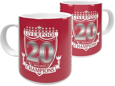 Liverpool Champions Mug 20 Times Logo 11oz 2024-2025