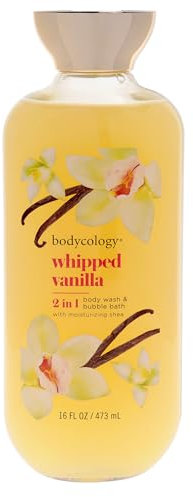 2 in 1 Body Wash and Bubble Bath - Whipped Vanilla by Bodycology for Women - 16 oz Body Wash