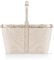 reisenthel carrybag teddy sand – Stabiler Einkaufskorb mit viel Stauraum und praktischer Innentasche – Elegantes und wasserabweisendes Design