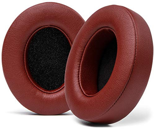 WC Wicked Cushions Replacement Ear Pads for Beats Studio 2 & 3 (B0501, B0500) Wired & Wireless | Does NOT Fit Beats Solo | Softer PU Leather, Enhanced Foam & Stronger Adhesive | Burgundy
