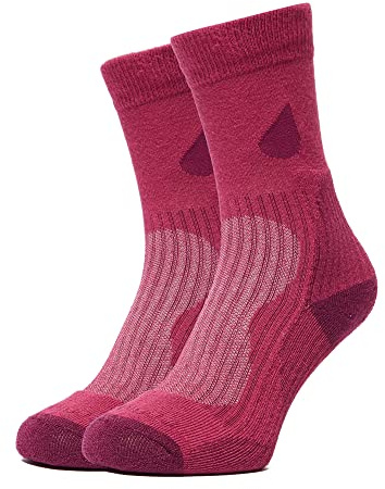 Peter Storm Women's Lightweight Coolmax Walking Socks, Women's Hiking Socks, Women's Trekking Socks, Pack Of Two, Pink, S
