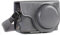 MegaGear MG1261 Ever Ready Leather Camera Case compatible with Panasonic Lumix DC-TZ95, DC-TZ90 - Gray