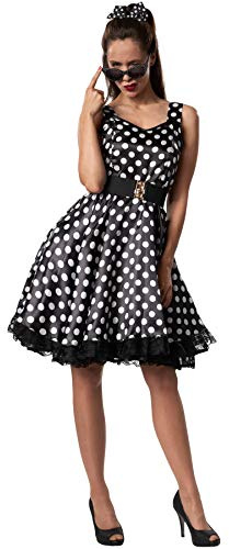 dressforfun 900379 - Damenkostüm Rockabilly Lady, Attraktives Trägerkleid im Stil der 50er Jahre (XL | Nr. 302158)