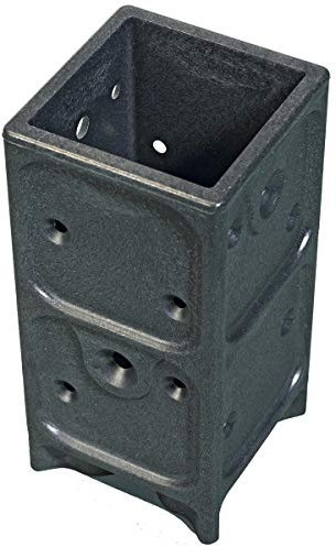 Aufschraubhülse Pfostenträger Zaun Pfostenanker für Holzpfosten 7x7cm 10 Stk.