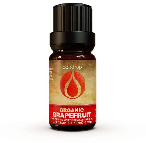Ätherisches Grapefruit-Öl, Cosmos-Bio-Zertifizierung, Pink Grapefruit, 100% reine therapeutische Qualität, Aromatherapie, Massage, 10 ml
