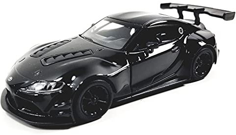 KiNSMART Toyota GR Supra Concept Racing Edition, Maßstab 1:36, Druckguss-Rennwagen (schwarz)