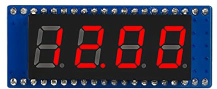 Waveshare 4-Digit 8-Segment Display Module for Raspberry Pi Pico Embedded 74HC595 Driver SPI-Compatible Comes with Raspberry Pi Pico C/C++ and MicroPython Demo…