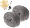 Wenya Steel Wool Mice, 0000 Steel Coarse Wire Wool Gaps Blocker Kit with Work Gloves and Scissors, Rodent Control DIY Fill Holes Fabric Kit (2 Pack x 3m)