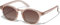 PILGRIM, KYRIE klassische runde Sonnenbrille sanftes Braun, Polarisierte Damen Sonnenbrille mit UV400 Schutz