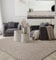 the carpet Foxy Shaggy Teppich - Hochflor Teppich Wohnzimmer & Schlafzimmer Rund - Waschbar & rutschfest - Sand 120 x 120 cm
