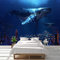 YABAOST Fototapete 3D Effekt 360X250Cm - Fototapeten 3D Digitaldruck Ozean Blau Wal Poster Tapete Aufkleber Diy Selbstklebende Wandbild Pvc Wasserdichte Tapete Wohnzimmer