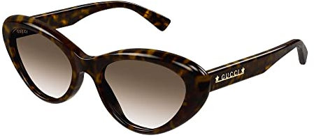 GUCCI Womens GG1170S Sunglasses, Havana-Havana-Brown, 54