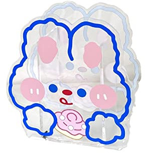 Boîte de rangement pour stylos Yaki transparente Kawaii - Pour bureau, chiot, petit ours, lapin, caneton, dinosaure, papeterie, cosmétiques