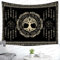 F-FUN SOUL Nordic Vikings Wandteppich, 203.2x152.4 cm, weicher Flanell, Wikinger Yggdrasil, Baum des Lebens, keltische Rune, skandinavisch, ästhetisch, Mythologie, Wohnzimmer, Dekor GTZYFS1798