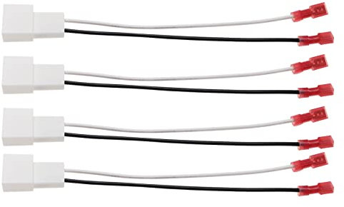 OTOTEC 4Pcs 72-8104 SHTA02B Car Speaker Connector Harness Adapter Replacement Compatible with Toyota Matrix/Corolla/Hilux/Tacoma Compatible with Mitsubishi Galant