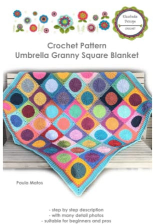 Umbrella Granny Square Blanket: Crochet pattern - explained step by step