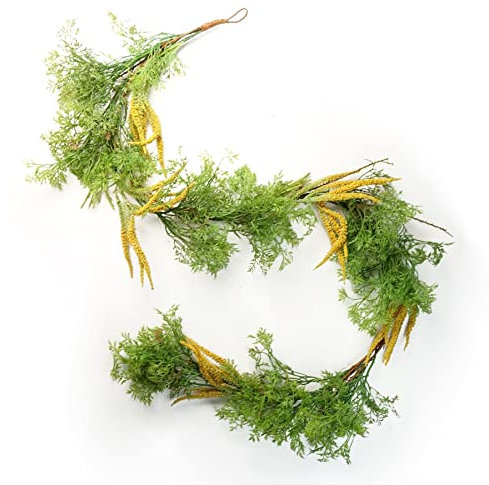 Leaf Design Artificial Garland Hanging Plants,180cm