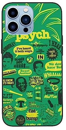 DENMER Psych Ananas-Zitat Handyhülle für iPhone 13, rutschfeste und sturzsichere Handyhülle (für iPhone 13 Pro/13pro Max), Weiß