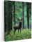 MuchoWow© Wandbilder 50x70 cm Schlafzimmer Home Deko Wohnung Bild Wohnzimmer Fotoleinwand Wand Bilder Leinwand Wall Decor Hirsch - Rotwild - Reh - Wald - Bäume - Tiere - Natur