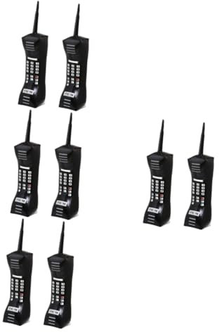 Toyvian 8 STK Simuliertes Handy Berüchtigte Geburtstagsdekorationen Freaknik Handy Aus Den 90ern Party-Outfits Im 90er-Jahre-Stil Telefon Dekorationen Retro-80er-handy Foto PVC Bilden Kind