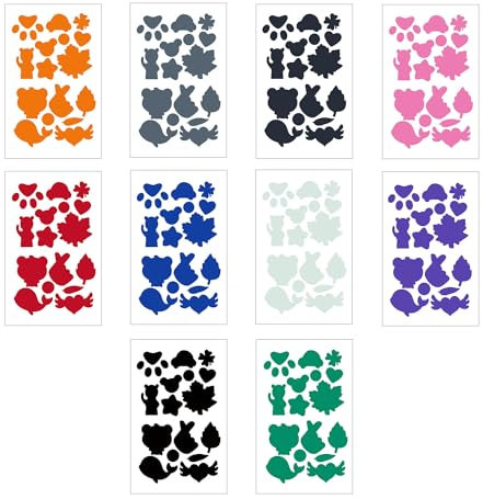 JOYOLA 10 Stück Daunenjacke Flicken Selbstklebend Stoff, Selbstklebend Stoff Reparatur Patch, Reparatur Patches Selbstklebende Verschiedene Größen und Formen für Jacken Zelte Regenschirm Schlafsack