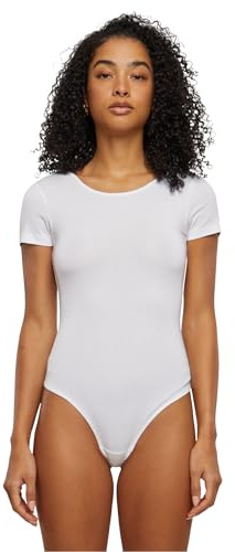 Urban Classics Damen Body Ladies Organic Stretch Jersey Body, Kurzarm Body für Frauen, Bio-Baumwolle, erhältlich in vielen Farben, Größen XS-5XL