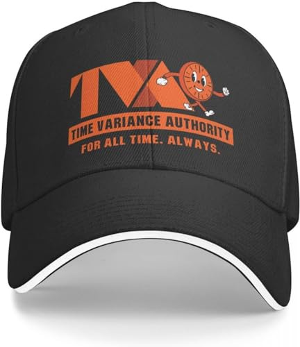 CAPHATMC Baseballkappe Hiphop Sonnenhut TVA Time Variance Authority Miss Minutes Baseballkappe Streetwear Rave Hut Mann für die Sonne Männer Kappe Damen