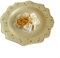 Assiettes plates Assiette à manger vintage Fleur jaune Assiette en dentelle en céramique Assiette à dessert Assiette à salade Assiette à dîner Assiette plate à la maison Assiette profonde Assiette à m
