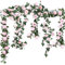 Criveple 2 Pack 7.2ft Künstliche Fake Rose Girlande Reben Hängende Seide Blumen für Outdoor Indoor Hochzeit Wand Kulisse Garten Badroom Dekoration (Rosa)