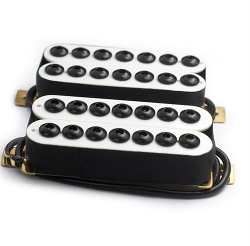 Guitarra Pickups Guitarra Eléctrica Guitarra De Doble Bobina Guitarra De Doble Bloque Pastilla De 7 Cuerdas Guitarra Eléctrica Tipo Paraguas Pastilla Negra(B+N A)