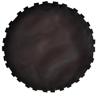 MINGYTN Trampolin Randabdeckung Trampolinmatte, Schwarz, Wiederverwendbar, Heimtraining, Langlebig, Leicht, Ausrüstung, Rund(100cm for 48inch)