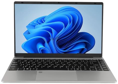 14.1inch Full HD Quad Core 12GB RAM Laptop, Lightweight Mini, IPS Display,1 OS, Multiple Ports, Ideal for Business, Gaming, Multimedia Consumption, with Fingerprint Sensor, 4.2