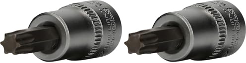 BRILLIANT TOOLS BT021945 Douille Torx 3/8, T40 [Powered by KS TOOLS] (Lot de 2)