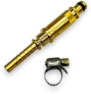 Hochdruck-Schlauch Reparatur-Set kompatibel mit Kärcher K2–K7 – Quick-Connect Anschluss aus Messing inkl. Schlauchschelle – zum Nachrüsten und Reparieren von HD-Schläuchen V2