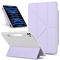Protection des tablettes Compatible With iPad Pro 13 Inch Case M4 2024 7th Generation Detachable Magnetic Cover Slim Protective Case,Multi-Angle Viewing Clear Transparent Back Shell Shockproof Cover a