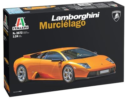 Italeri 3672 1:24 Lamborghini Murciélago - Modellbau, Bausatz, Standmodellbau, Basteln, Hobby, Kleben, Plastikbausatz, detailgetreu, Auto Modell, 1:24