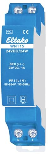 Eltako 20000073 Netzteil für DIN-Schiene, 1 A, 24 W, Inhalt 1 Stück