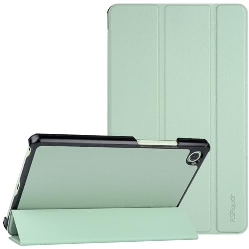 RSAquar Custodia per Lenovo Tab One 8,7 pollici | NOOK Reading Tablet | custodia sottile a portafoglio con retro rigido in PC, modalità sleep/sveglia, Agave Verde