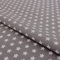 Stoff Meterware Sterne Stars 8 mm - 1 Meter, Deko, Kinder, Winter, Weihnachten, Baumwollstoff, Kinderstoff, Sternestoff, Basteln, Nähen (Grau)