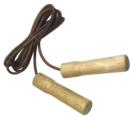 Tunturi Leder Springseil - Sport Springseil - Fitness Springseil -