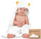 KeaBabies Kapuzenhandtuch Baby - Baby Handtuch Kapuze, Weich & Super Saugfähig Babyhandtuch Mit Kapuze für Neugeborene, Baby Badetuch mit Kapuze, Babybadetücher & Kapuzenhandtücher (Bear)