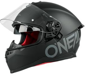 O'NEAL | Motorradhelm | Enduro Adventure Street | ABS-Schale, integrierte Sonnenblende | Challenger Helmet Flat | Erwachsene | Schwarz | Größe M