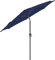 SONGMICS Sombrilla de Jardín 300 cm, UPF 50+, Parasol, 30°de Inclinación en dos Direcciones, con Manivela, para Patio, Terraza, Balcón, Piscina, sin Base, Azul GPU30BU