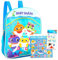 Baby Shark Mini-Rucksack für Jungen und Mädchen, Kleinkind, Vorschule, Deluxe, 27,9 cm, Baby Shark Schultasche mit Malpackung und Aufklebern (Baby Shark Schulbedarf), Baby Shark Rucksack, Baby Shark